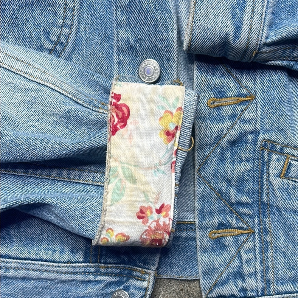 Vintage Et Vous Floral Denim Jacket - Picture 9 of 15
